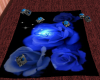 blue rose chat rug