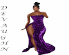 DIAMANTE PURPLE GOWN