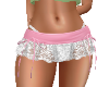Lace Mini Skirt in White