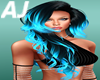 AJ Black Blue Tips