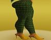 A19~Green Tweed Pants