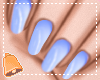 🔔 Glossy Blue Nails