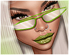Girl Green Glasses