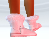 Pink fluff ugg boots