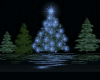 Blue Glow Christmas Tree