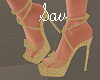Gold Pearl Heels