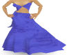 evening gown w/bow(blue)