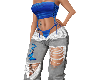 Butter fly jean set