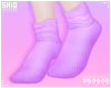 塩. Purple Bunny Socks.