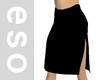 Black Slit Skirt