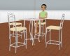 High table & 4 chairs pc