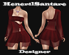 HS-Red Kira Dress Set