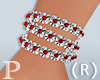 Silver Red Bracelet-R