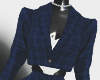 [RX] Plaid Blue Blazer