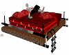Red Floating Bed