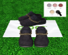 Blk Suede Croc
