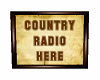 country radio sign