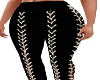 55-Black/Ivory Tie Pants