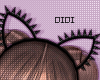 !!D Spike Cat Ears Black