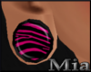 [mm] Zebra Pink Earplugs