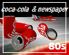 Coca-Cola Cans&Newspaper