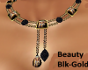 )Beauty Black-Gold Neck