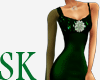 {SK} Mihella Green Gown