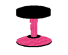 pink & black stool