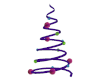 Neon Purple Spiral Tree