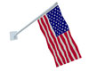 American flag wall pole