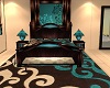 Brown and Teal  Bed