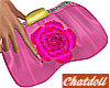C]Pink Rose Purse