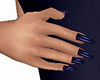 blue shiny nails