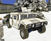 Snow camo Humvee