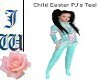 JW Child Easter PJs Teal