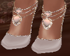 beige jewel heels