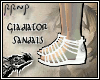 +RR~P Wht Gladiator Shoe