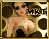 [MKT] black & gold dress