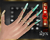 zZ H. Rings Nails Teal