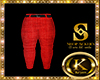 red formal pants
