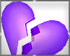 purple floating heart
