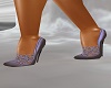 Silver Lace Heels