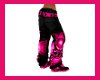 black/pink cross pant F