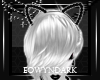 Eo) PVC Kitty Ears Pearl