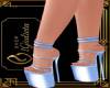SHOES PLATFORMS BLUE
