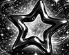 Ã chrome star hair clip