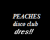 peaches club dres