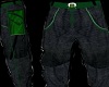 Black Jeans Green Belt 