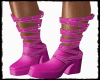 Pink Wrapeed Boots