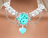 Baby Blue Heart Necklace